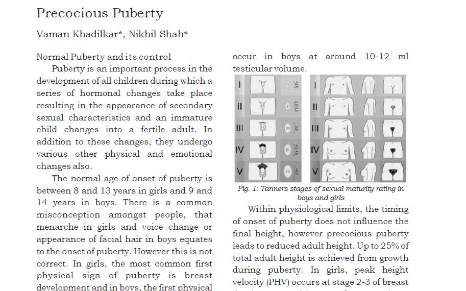 Precocious Puberty